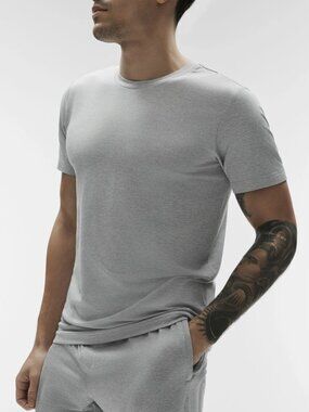 ALO Yoga Conquer Reform Shirt In Athletic Heather Gray - Men's Size Large - NWT